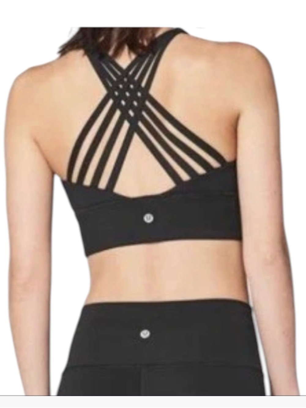 Lululemon Free to be Moved Strappy Racerback Sports Bra S 4 Black